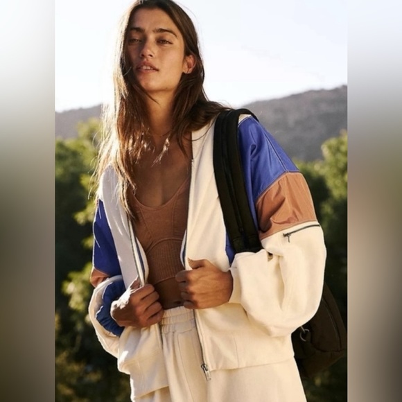 Free People Jackets & Blazers - EUC FREE PEOPLE Hot Track‎ Varsity Jacket size Medium SOLD OUT online!
